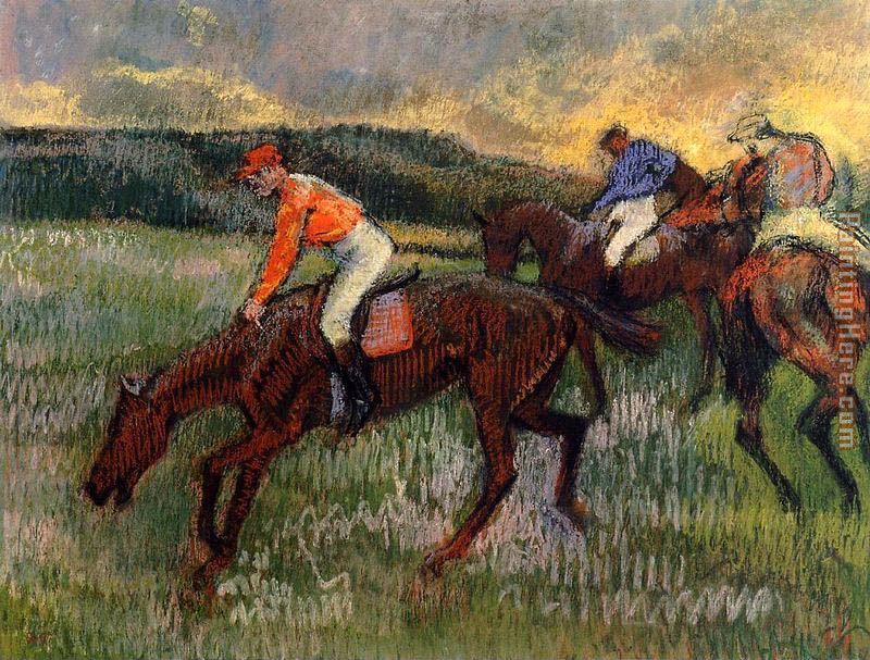 Edgar Degas Three Jockeys